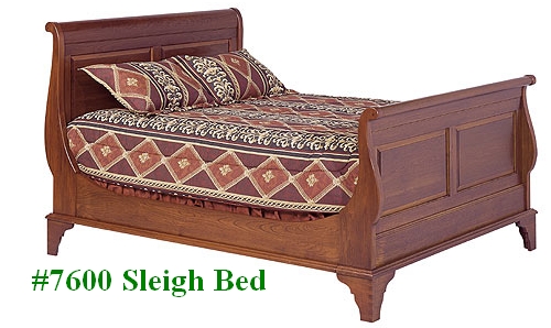 cherry sleigh bed queen Colonial Furniture